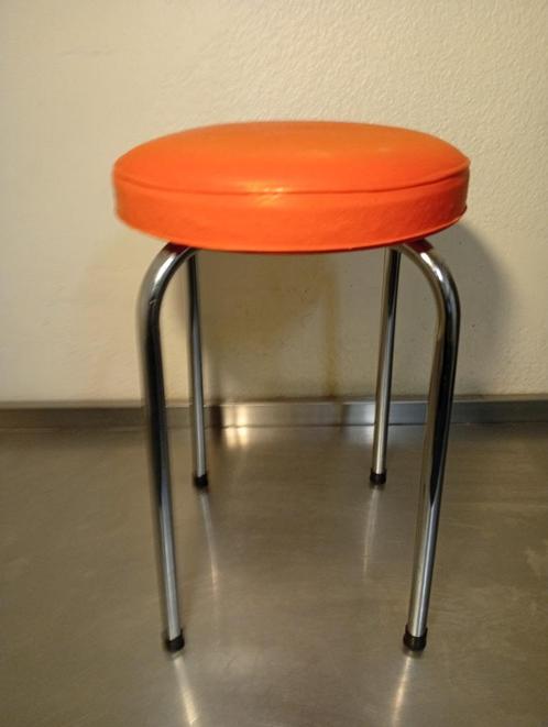 Prachtig vintage krukje jaren 70 70 Space age ic, Verzamelen, Retro, Ophalen