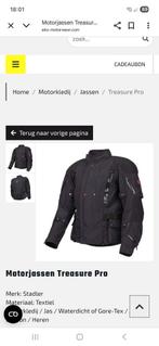 Stadler Treasure pro Gore-tex, Motoren, Kleding | Motorkleding, Ophalen, Stadler, Jas | textiel, Heren