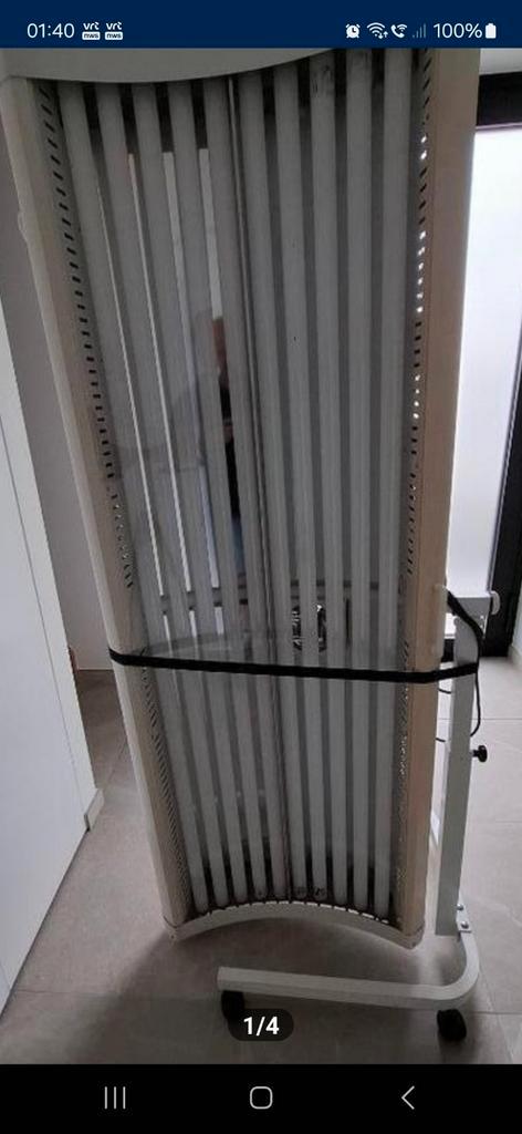 zonnebank = type met timer  nu 10€ voet.= zwaar en stevig, Elektronische apparatuur, Zonnebanken en Gezichtsbruiners, Gebruikt
