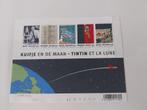 PLANCHE de 5 Timbres - TINTIN et la LUNE- Neuf, Collections, Enlèvement ou Envoi, Tintin, Neuf, Autres types