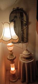 Staande lamp en vaas in frans marmer, Enlèvement, Comme neuf