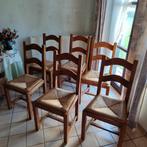 6 eiken stoelen, Huis en Inrichting, Stoelen, Ophalen of Verzenden, Gebruikt, Hout