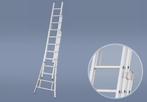 échelle transformable 3x12 échelons, Doe-het-zelf en Bouw, Ladders en Trappen, Ladder, Gebruikt, Opvouwbaar of Inschuifbaar, 4 meter of meer