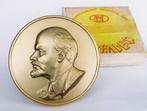 Rare bronzen bas-relief sovjetsouvenir, V. Lenin Bureau 1984, Ophalen of Verzenden