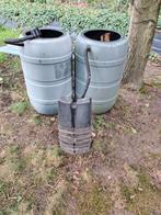 Regentonnen, Tuin en Terras, Ophalen, Kunststof, Gebruikt, Met kraantje
