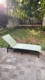 Chaise longue avec oreiller, Tuin en Terras, Ligbedden, Ophalen, Zo goed als nieuw, Plastic