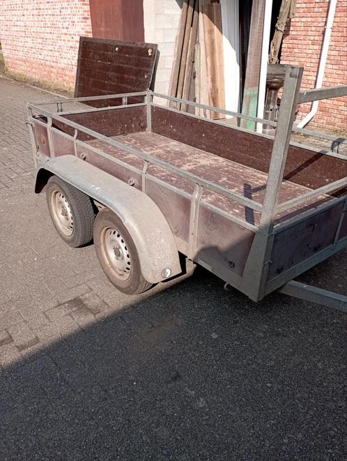 aanhangwagen dubbelasser 750 kg, Auto diversen, Aanhangers en Bagagewagens, Gebruikt, Ophalen