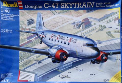 REVELL 1:48 - DOUGLAS C47 SKYTRAIN, Hobby en Vrije tijd, Modelbouw | Vliegtuigen en Helikopters, Nieuw, Vliegtuig, Groter dan 1:72