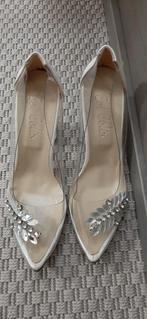 Chaussures de mariage blanches et transparentes, Enlèvement ou Envoi, Comme neuf, Blanc