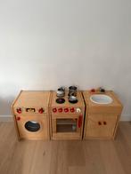 Speelgoedkeuken hout, Kinderen en Baby's, Ophalen, Zo goed als nieuw, Hout, Speelkeuken