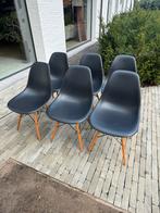 6x Vitra DSW kuipstoel - zwart, Huis en Inrichting, Ophalen, Kunststof, Gebruikt, Zwart