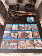 Playstation 4 + 16 Games + 2 controllers + 2 blu ray, Games en Spelcomputers, Ophalen, Original, Met 3 controllers of meer, 500 GB