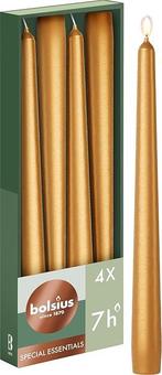 4 pièces de bougies coniques | Doré | LIVRAISON GRATUITE