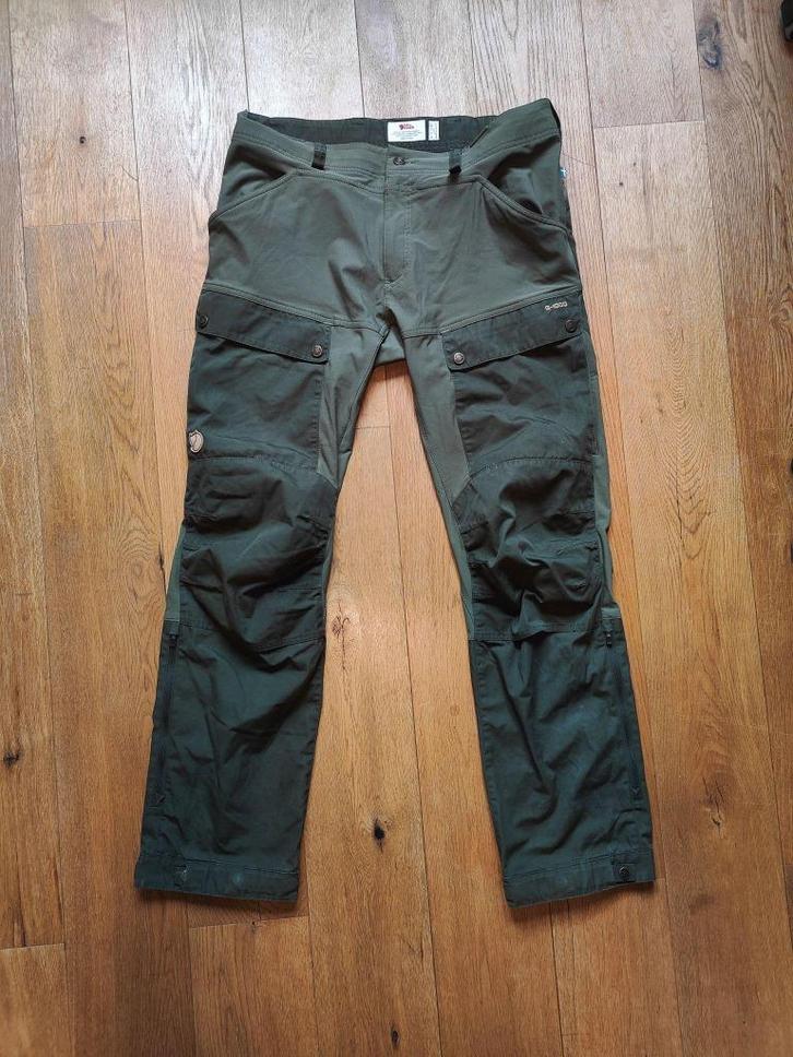 Fjällräven Keb Trousers M - Maat 52 (US 36), Kleding | Heren, Broeken en Pantalons, Zo goed als nieuw, Maat 52/54 (L), Groen, Ophalen