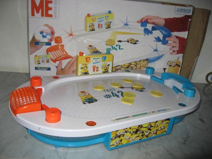 ✅ Air Hockey Minion - Jeu de Hockey sur coussin d'air, Kinderen en Baby's, Speelgoed | Speeltafels, Zo goed als nieuw, Ophalen