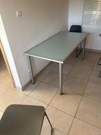 Mooi tafel met glas, Enlèvement, Comme neuf, Verre