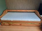 1 persoonsbed met bedlade en 2 matrassen, Huis en Inrichting, Slaapkamer | Bedden, Ophalen, Gebruikt, 90 cm, Eenpersoons