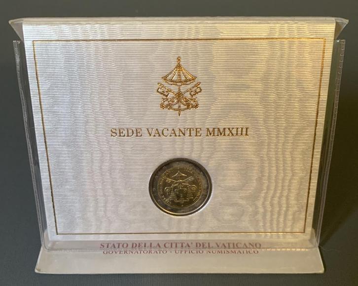2 euro munt Vaticaan 2013 Sede Vacante MMXIII, Postzegels en Munten, Munten | Europa | Euromunten, Losse munt, 2 euro, Vaticaanstad
