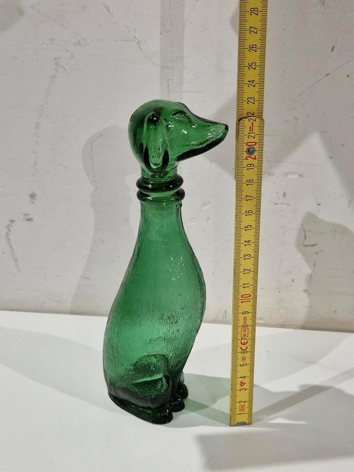 Empoli karaf, dashond , teckel met stop , mooie staat, Antiek en Kunst, Antiek | Glaswerk en Kristal, Ophalen of Verzenden