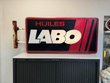 Boîte à lumière publicitaire LABO Garage XL, Enlèvement, Utilisé, Table lumineuse ou lampe (néon)