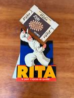 Reclamebord Rita Wafels - 2-delig, Verzamelen, Ophalen of Verzenden, Zo goed als nieuw, Reclamebord