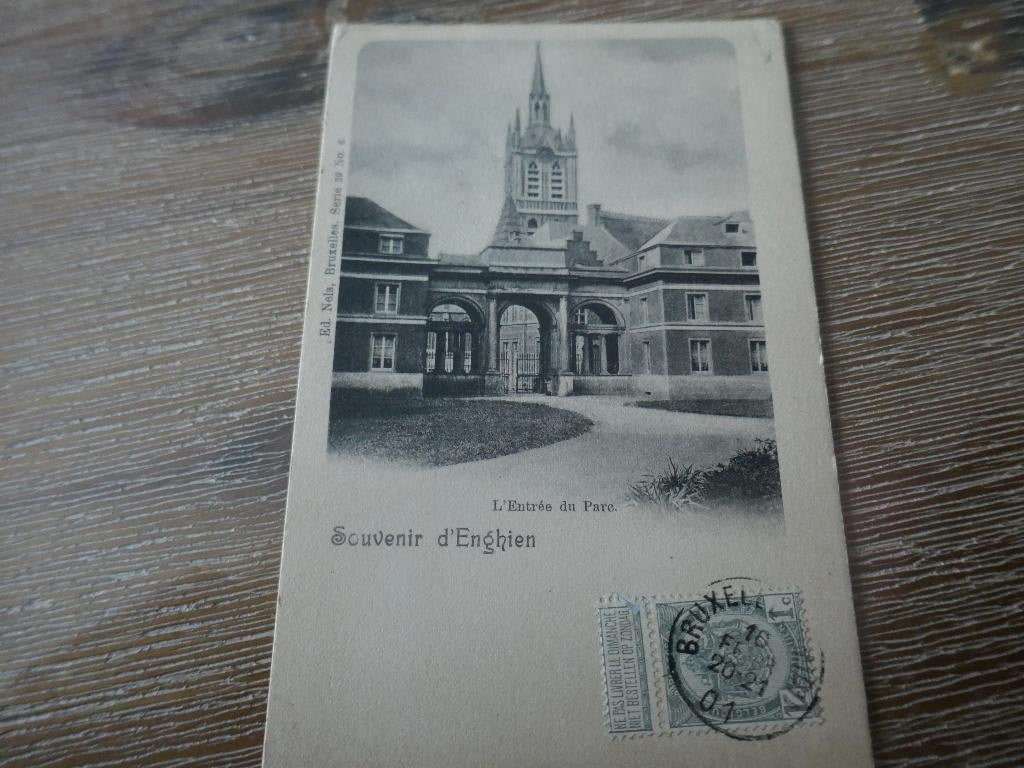 entrée du parc à Enghien, Envoi, Affranchie, Hainaut