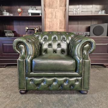 Charlston fauteuil - Antiek Groen beschikbaar voor biedingen