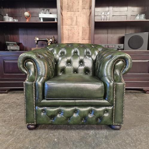 Charlston fauteuil - Antiek Groen, Antiek en Kunst, Antiek | Meubels | Stoelen en Sofa's, Ophalen