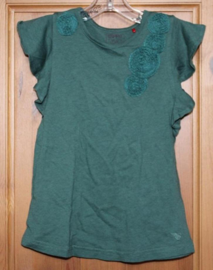 Joli t-shirt vert de la marque Esprit - taille 116-122, Enfants & Bébés, Vêtements enfant | Taille 116, Comme neuf, Fille, Chemise ou À manches longues