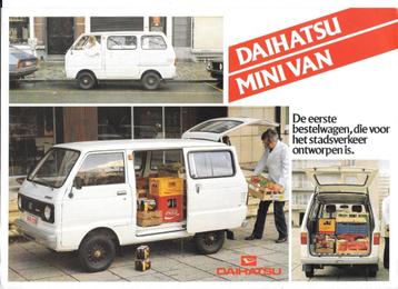 DAIHATSU MINIVAN 2 folders 1986, Enlèvement ou Envoi, Comme neuf, Autres marques