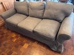 3 zitsslaapbank zetel Ektorp Ikea grijs - demonteerbaar, Ophalen, Gebruikt, Driepersoons, 75 tot 100 cm