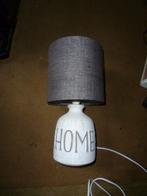 Lampekap met stenen voet , markering  "home", 25 tot 50 cm, Klassiek, Rond, Ophalen of Verzenden