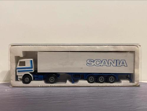 Herpa Scania 142E V8 1/87, Hobby en Vrije tijd, Modelauto's | 1:87, Zo goed als nieuw, Bus of Vrachtwagen, Herpa, Ophalen of Verzenden