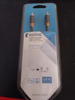 KABEL RCA mannelijk naar RCA mannelijk - 2 m - Nieuw en orig, Audio, Tv en Foto, Audiokabels en Televisiekabels, Ophalen, Nieuw