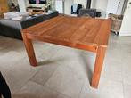 Vierkante eettafel teak 140140, Ophalen, Zo goed als nieuw