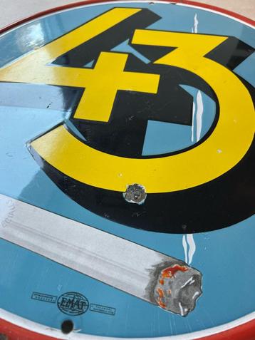 Cigarettes 43 - emaille reklamebord beschikbaar voor biedingen
