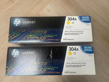 2 nouveaux toners HP CC532A (HP304A) jaunes HP CP2025-CM2320