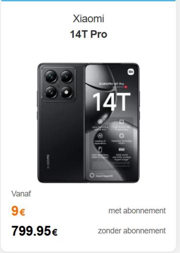 Xiaomi 14T pro beschikbaar voor biedingen