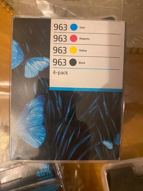 963 4-pack originele inktcartridges zwart/cyaan/magenta/geel, Computers en Software, Printerbenodigdheden, Zo goed als nieuw, Cartridge