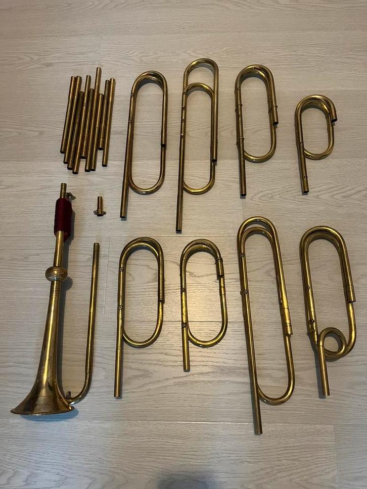 Baroktrompet - professioneel en compleet, Muziek en Instrumenten, Blaasinstrumenten | Trompetten, Gebruikt, Ophalen of Verzenden