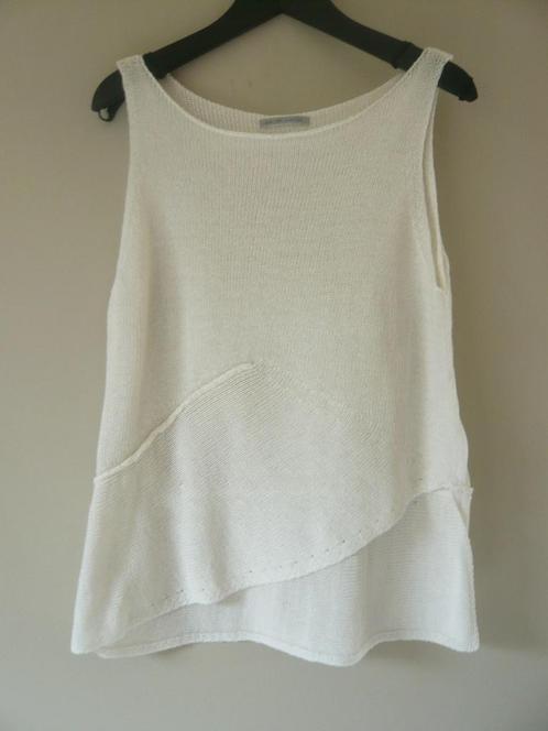 Sarah Pacini asymmetrische top als nieuw, Kleding | Dames, Truien en Vesten, Zo goed als nieuw, Wit, Ophalen of Verzenden