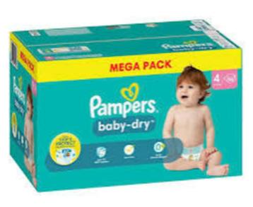 Pampers Baby Dry nr.4 megapack 96 stuks