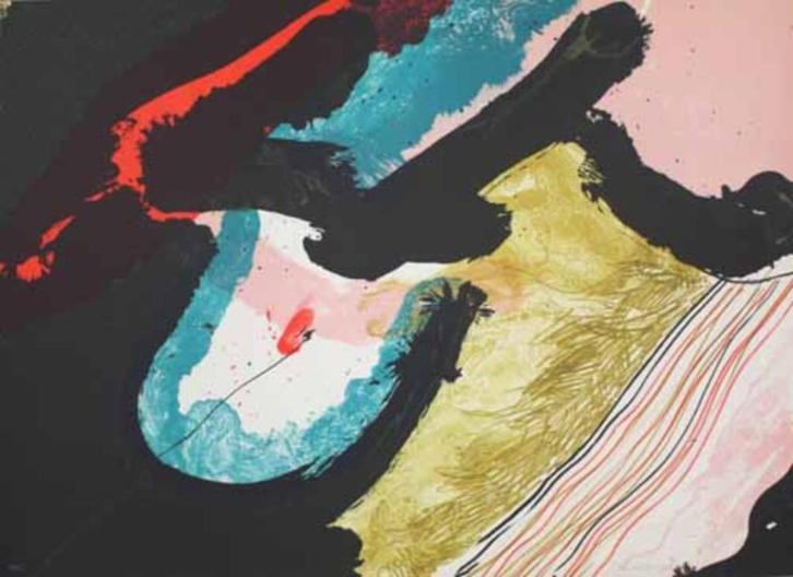 Excellente Spaanse kunst: litho van Josep Guinovart, Antiek en Kunst, Kunst | Litho's en Zeefdrukken, Ophalen of Verzenden