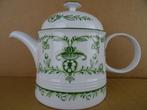 Vintage Melitta theepot Delfts groen theepot Melitta 1950, Ophalen of Verzenden