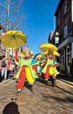 Prijswinnende loopgroep carnaval, Ophalen