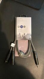 XLR Audio kabel 2x XLR 3-pin male - 3,5mm male, Ophalen of Verzenden, Nieuw