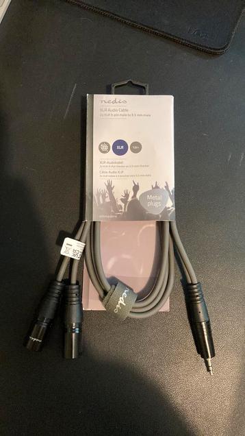 XLR Audio kabel 2x XLR 3-pin male - 3,5mm male beschikbaar voor biedingen