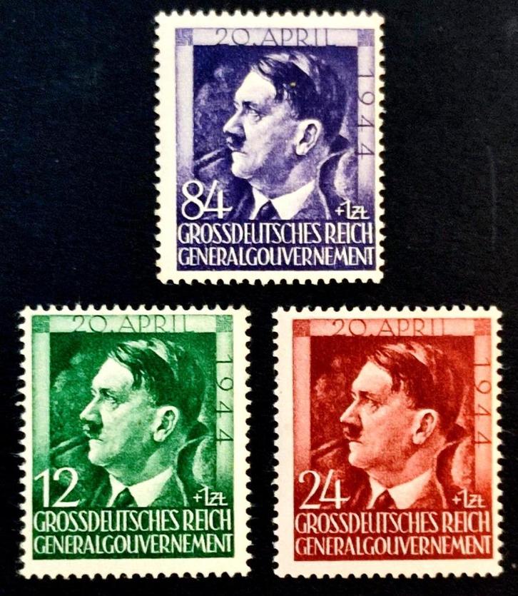 Gen.Gouv.: 55ste verjaardag A.Hitler 1944 POSTFRIS-, Postzegels en Munten, Postzegels | Europa | Duitsland, Postfris, Overige periodes