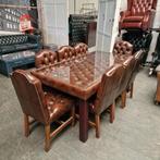 Chesterfield eetkamertafel met 8 stoelen, Ophalen