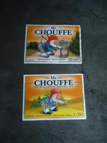Br.d'Achouffe : 1+1 Mc Chouffe bieretiketten
